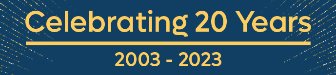 Celebrating 20 years - 2003 to 2023