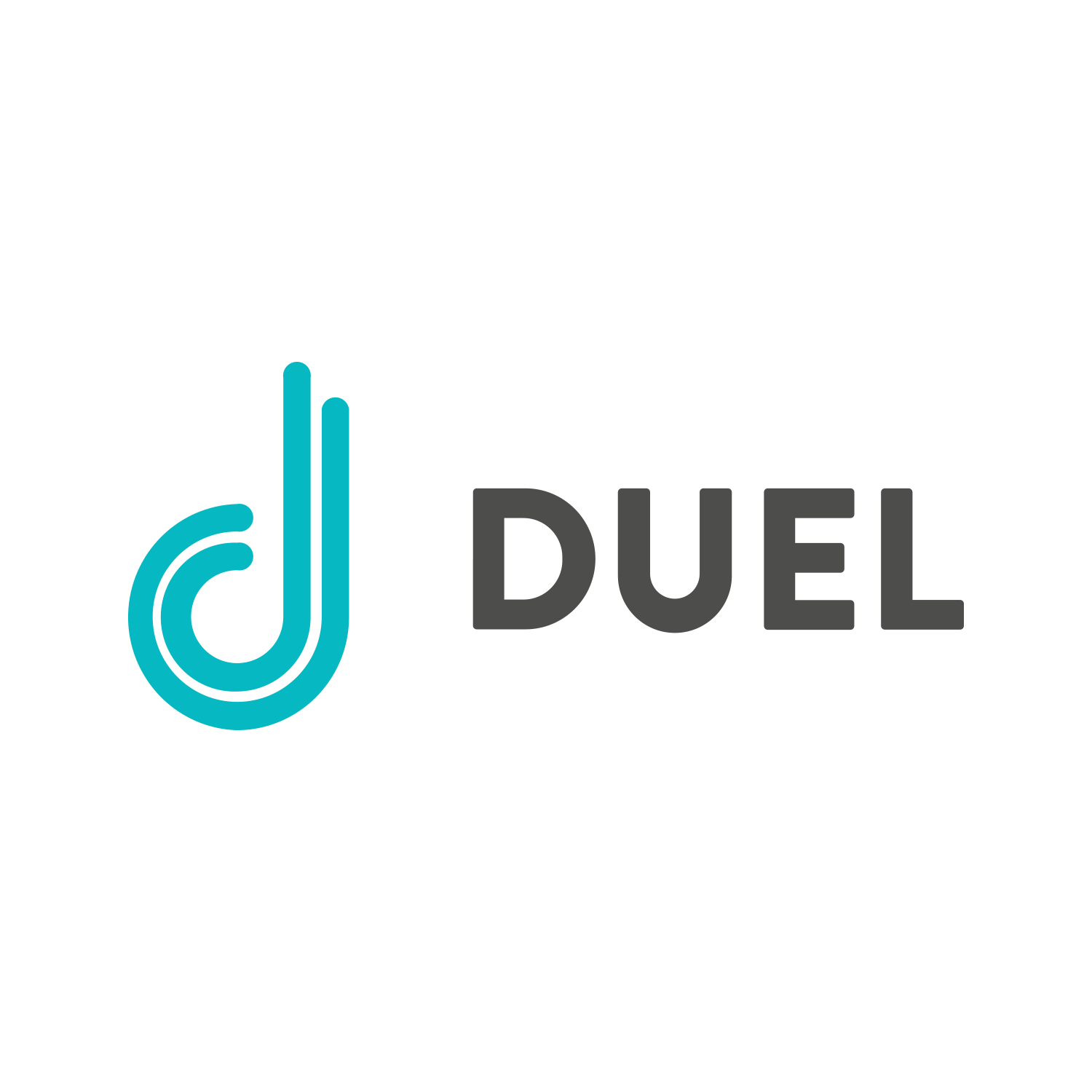 Logo Square Duel White